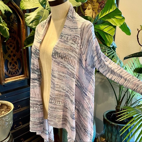 Knox Rose asymmetric waterfall open front cardigan - Picture 4 of 14